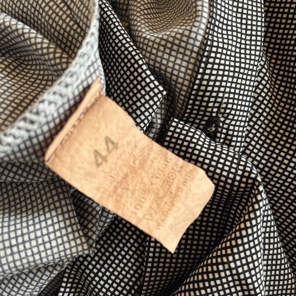 Adana - Turkish Cotton Dress | Size 44 Medium | Checkered, Pockets, Tie Waist - Picture 6 of 6